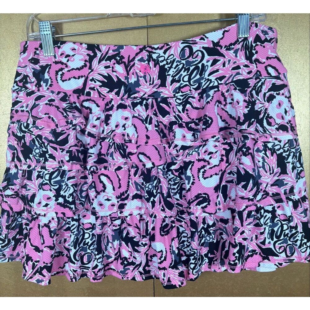 Lilly Pulitzer Luxletic hanging with my boo panda print skirt size L - Picture 3 of 4